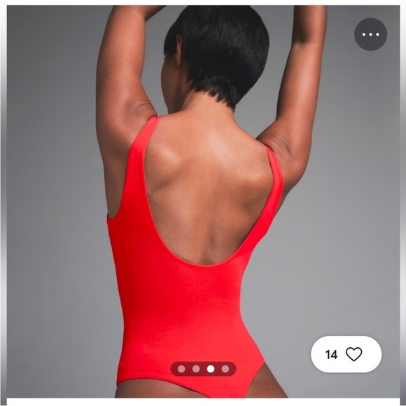 SKIMS Red One Piece Swimsuit - Picture 4 of 6